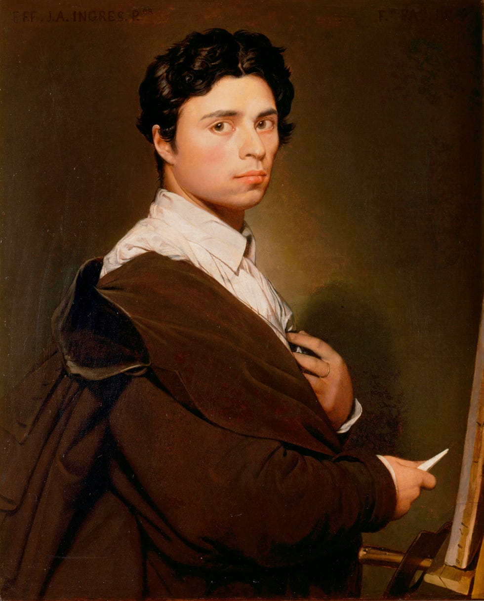 Ingres self portrait, 1804 found in the collection of the musée condé, chantilly photo by fine art imagesheritage imagesgetty images