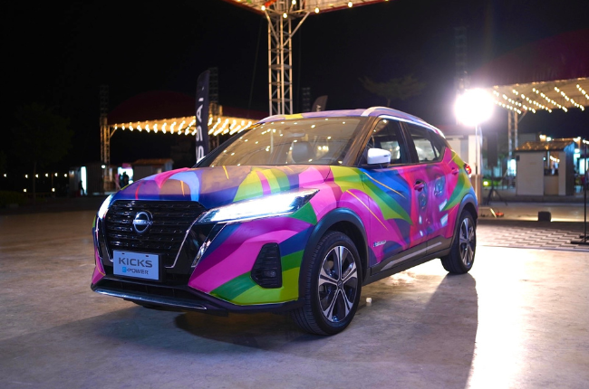 Nissan Philippines transforms the Kicks e-POWER into street art at the 2025 Meeting of Styles event.