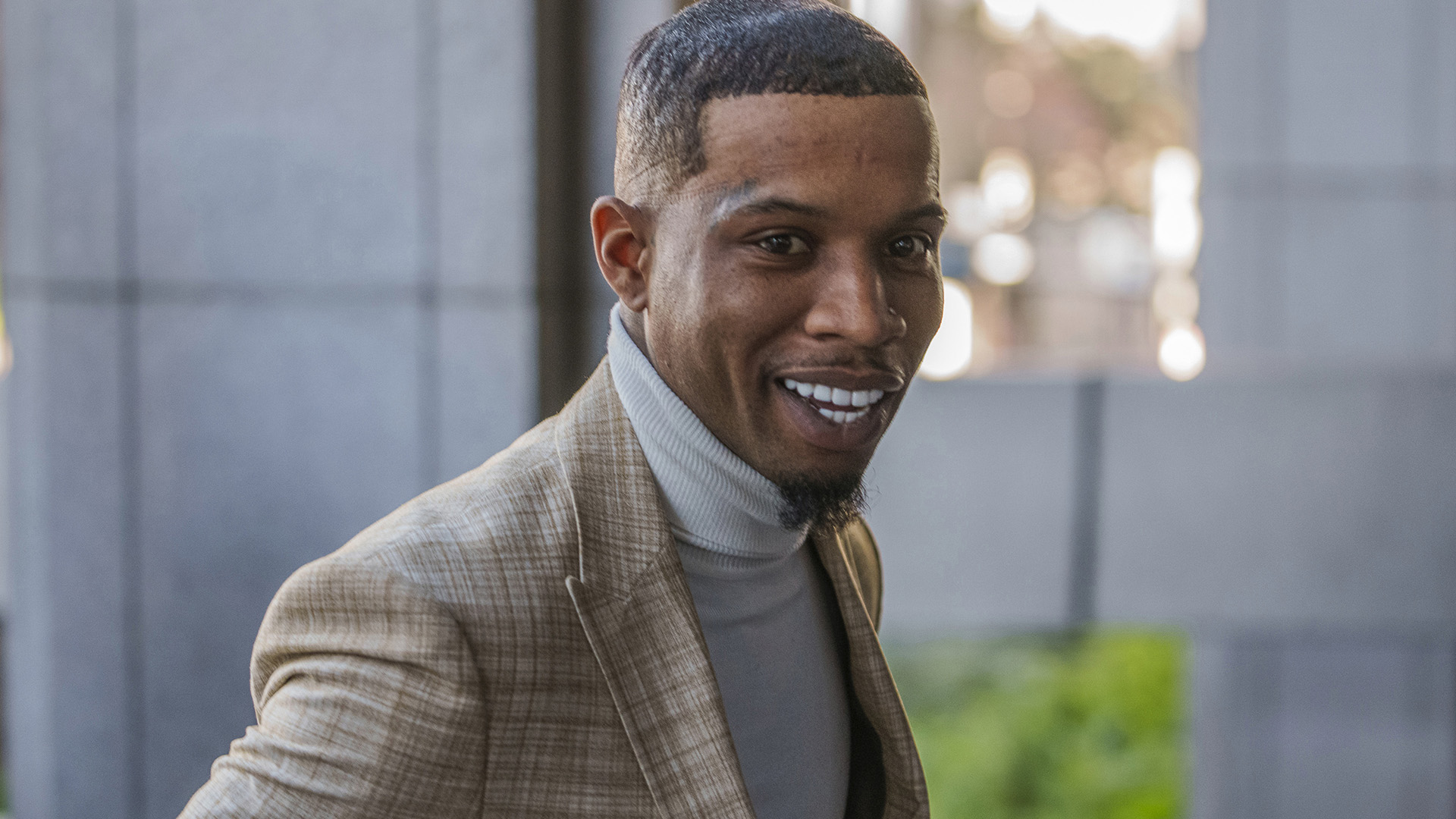 FILE - Singer Tory Lanez returns to the Clara Shortridge Foltz Criminal Justice Center for his trial, Dec. 13, 2022, in Los Angeles. (AP Photo/Damian Dovarganes)
