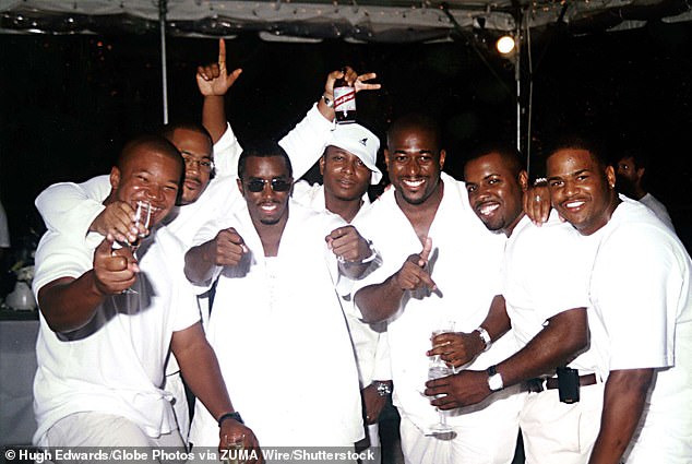 Instead of dining on the finest food available, he will be having bbq chicken, mac and cheese, mixed veggies and a dessert for lunch. Seen at his infamous Labor Day White Party in 1999