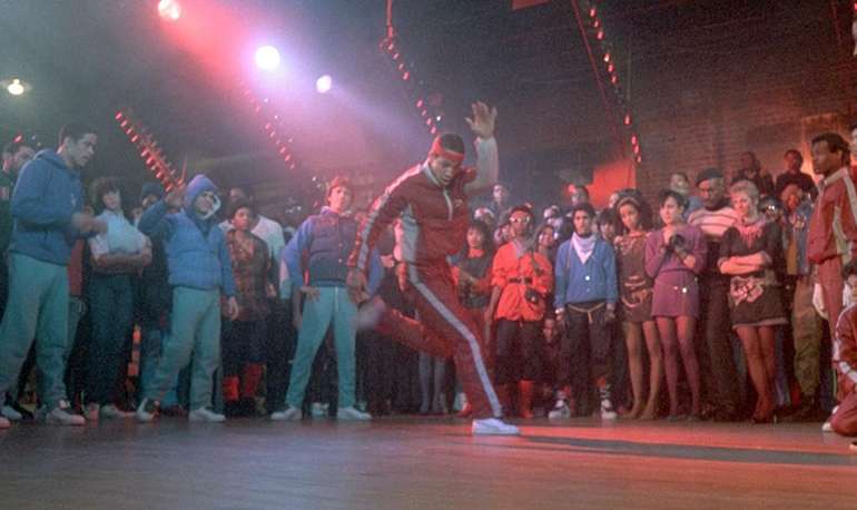 A breakdancing scene in the 1984 film Beat Street