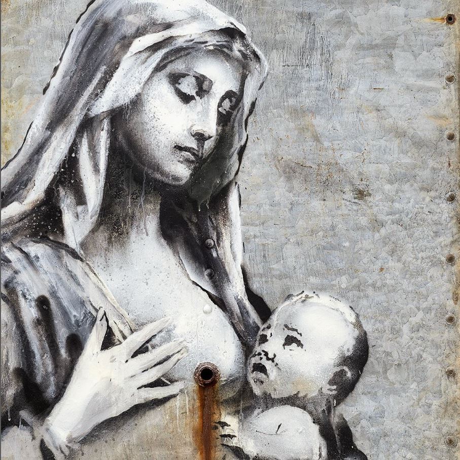 Maddona and child by Banksy | Credits: Banksy/Instagram