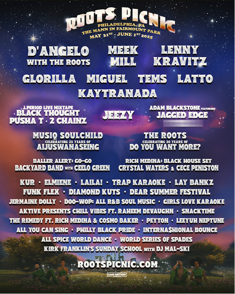 2025 Roots Picnic line up promo poster