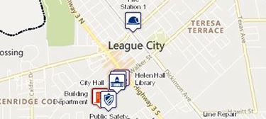 Graphic map of League City 2